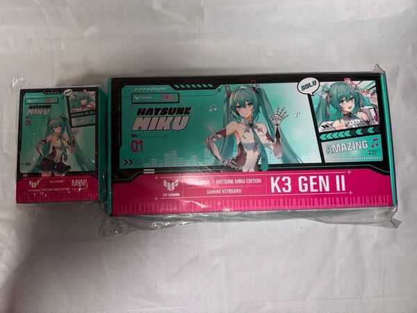 【新品未開封】ASUS 初音ミクコラボ ゲーミング キーボード マウス セット