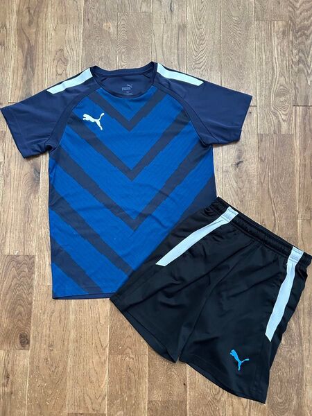 PUMA スポーツウェア 上下セット Tシャツ150、ハーフパンツ140