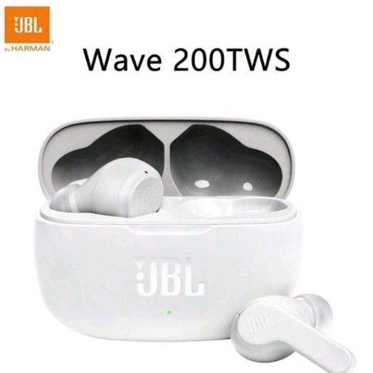 JBL Wave 200TWSワイヤレスイヤホンBluetoothヘッドホン ホワイト