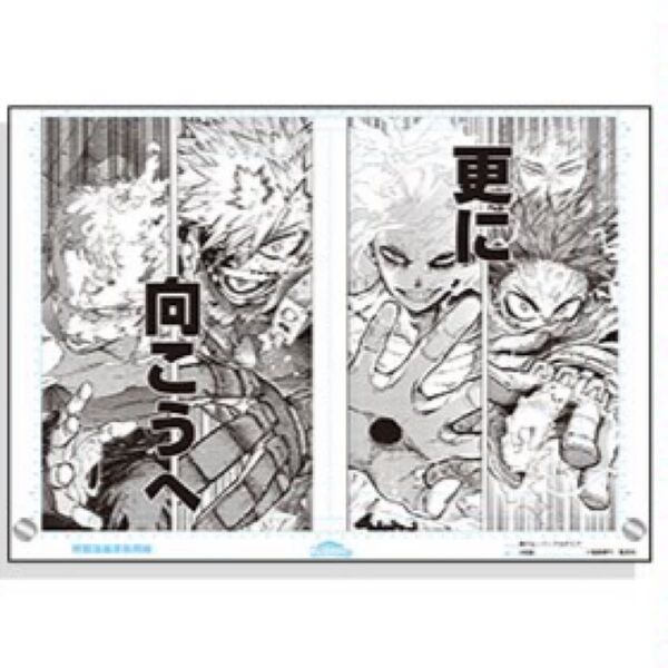 僕のヒーローアカデミア原稿風アクリルアートvol.2 scene10 ヒロアカ 爆豪 緑谷