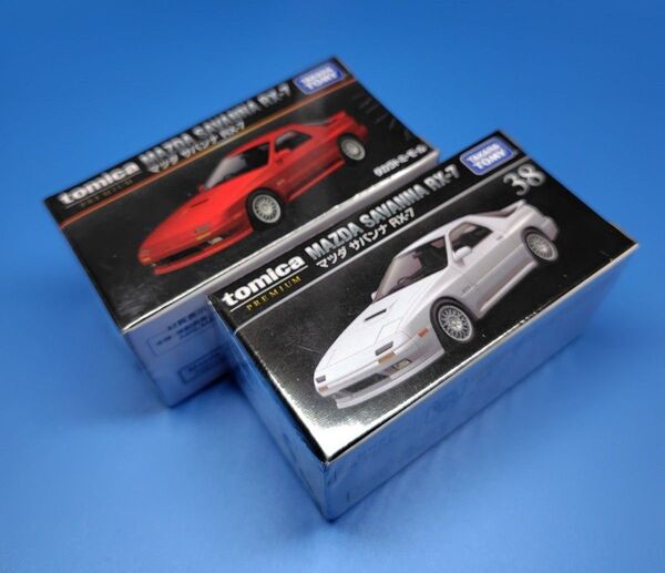 【新品未開封】トミカプレミアムNo.38 マツダ サバンナ RX-7 + タカラトミーモールオリジナル マツダ サバンナ RX-7