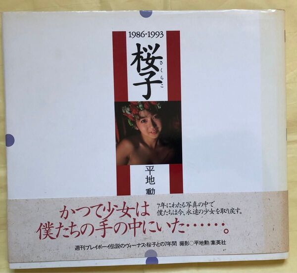 写真集 桜子 (宝生桜子 秋乃桜子)1986〜1993 週刊プレイボーイ 特別編集 撮影 平地勲 集英社 帯付 第一刷 1994年