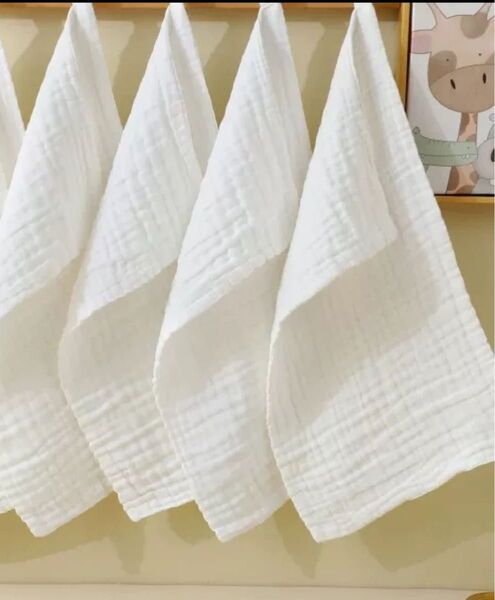 洗顔ガーゼタオル 4枚セット 一等品 ベビーガーゼ 綿100% 4重ガーゼ 吸水速乾 敏感肌にやさしい 洗顔用 ふんわり
