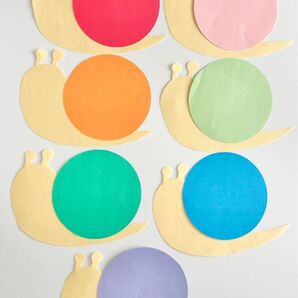 七色カタツムリ製作キット 6月壁面 クラフト