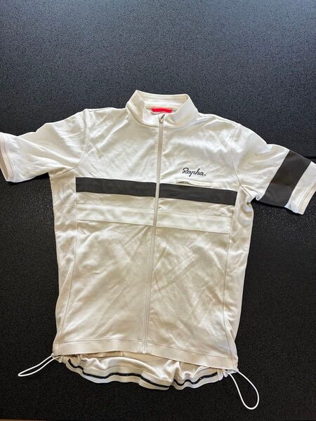 ラファ Rapha BREVET JERSEY ブルベジャージ オフホワイト S 半袖