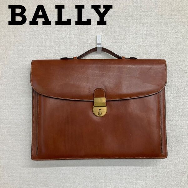 BALLY ビジネスバッグ クラッチブリーフ キャメル ダレスバッグ 鍵