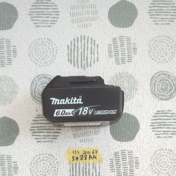マキタ純正BL1860B稼動品(1)実容量20.6v-5488mAh