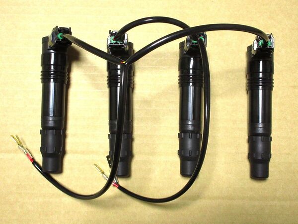 ダイレクトイグニッションセット コイル ハーネスセット 黒 ZRX1100 ZRX1200R GPZ900R ZZR1100