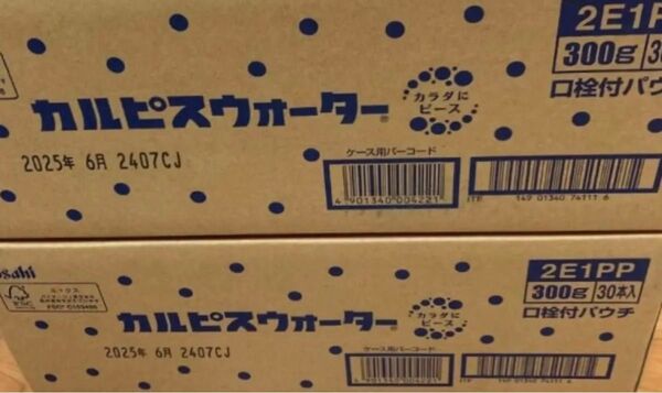 アサヒ アサヒ飲料 カルピスウォーター カルピス パウチ 乳酸菌 ジュース パウチタイプ 60本