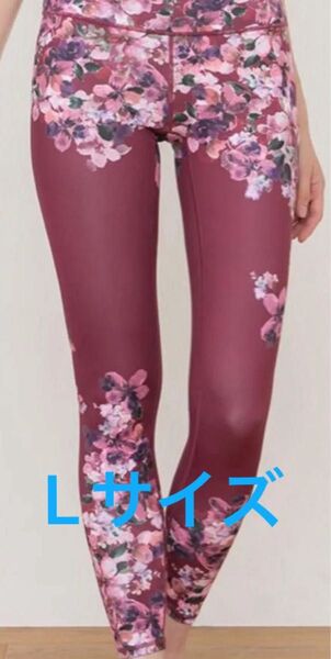 SUKALA スカーラ ヨガウェア フルオブフラワーパネル レギンス Lサイズ モーヴ