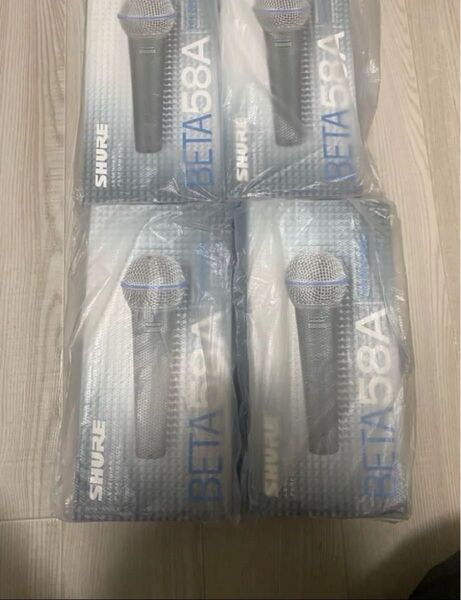 新品未開封 4個セット Shure ダイナミックマイク beta58a