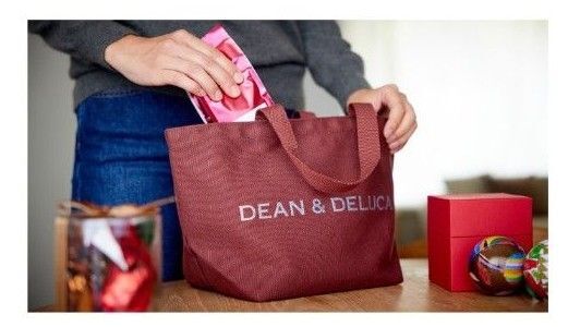 新品☆DEAN & DELUCA チャリティートートバッグSレッドビーン