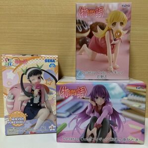 新品未開封〈物語〉シリーズ Desktop Cute フィギュア 戦場ヶ原ひたぎ 忍野忍 ちょこのせ八九寺真宵