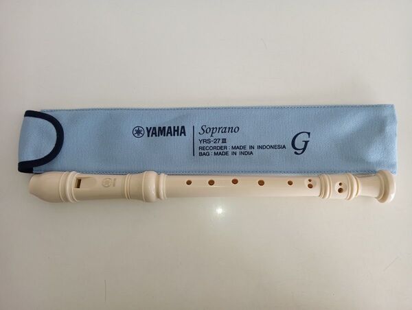 ケース付き YAMAHA ソプラノリコーダー YRS-27Ⅲ 中古品 ヤマハ