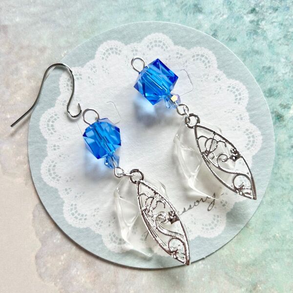 ハンドメイド ピアス シルバー ホヌ