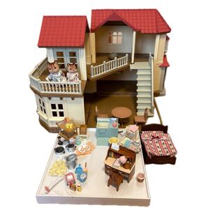 シルバニアファミリー 赤い屋根の大きなお家 まとめ売り
