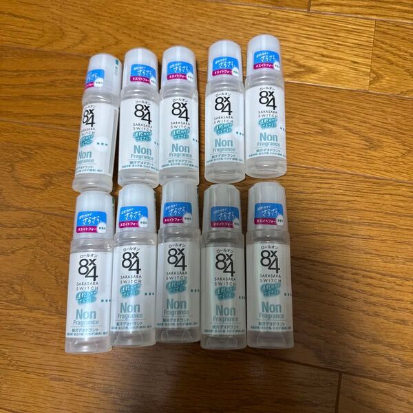 8×4 SARASARA ロールオン 制汗デオドラント 45ml 無香料 10本 まとめ売り