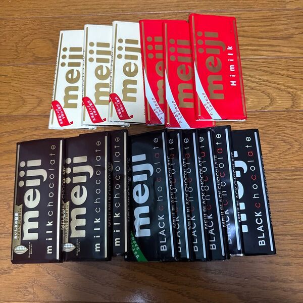 meiji ミルクチョコレート ブラックチョコレート 15本 まとめ売り