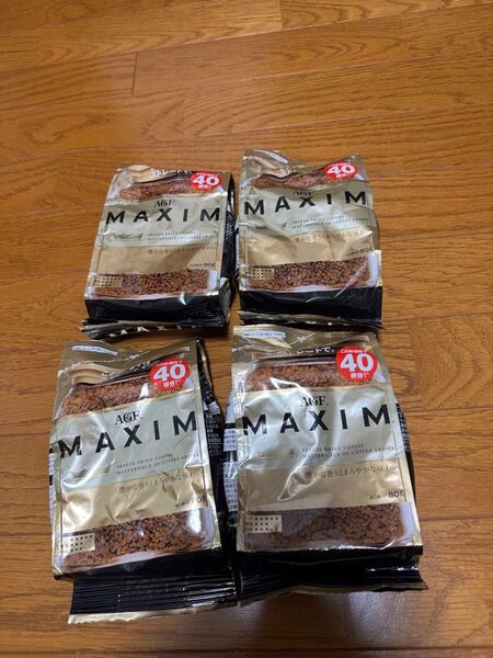 AGF MAXIM インスタントコーヒー 80g 4個セット