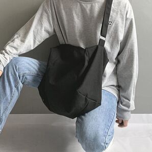 ショルダーバッグ レディース メンズ 斜めがけ 大容量 大きめ 黒 ブラック キャンバス 帆布 ポケット マザーズバッグ a4 鞄