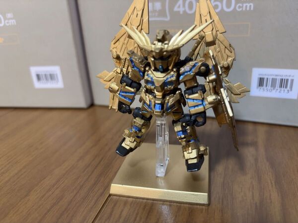 モビルスーツアンサンブル フェネクス ガンダム 改造 全塗装品 バンダイ BB戦士 ガンプラ SDガンダム