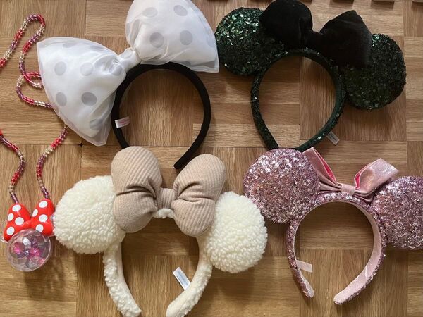 ディズニー カチューシャ リボン 光るおもちゃ ペンダント まとめ売り