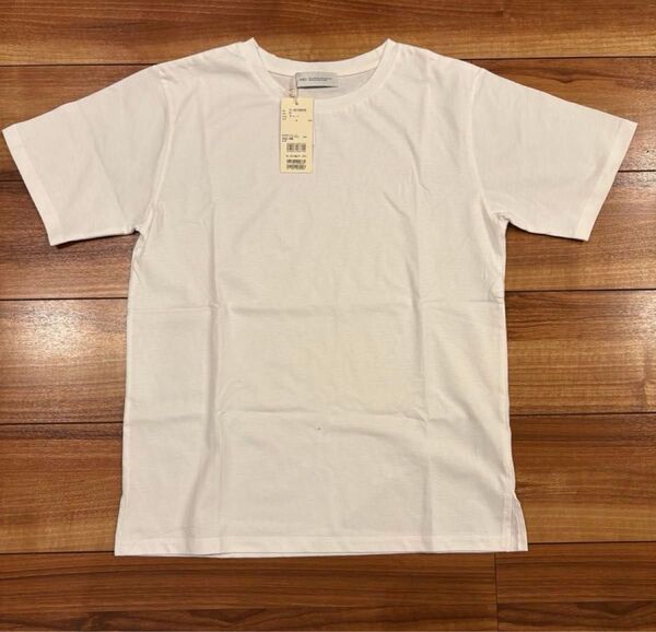【新品未使用】イネド INED ベーシック半袖 Tシャツ カットソー 白 オフホワイト