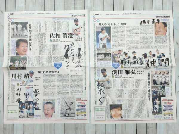 2018年 神奈川新聞 記事 切り抜き 高校野球 監督
