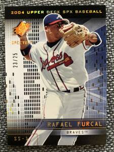 2004 Верхняя палуба SPX Rafael Furcal (Rafael Focal) 25 штук ограничено 23/25