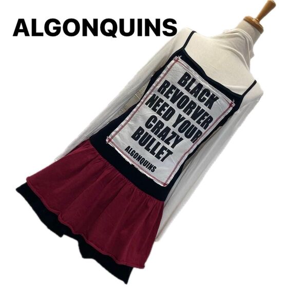 7月1日削除します。 美品 アルゴンキン ALGONQUINS ボーダーキャミワンピース