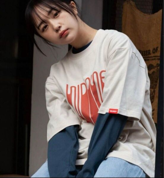 Vaundy NIDONE Tシャツ ライトベージュLサイズ
