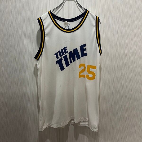 THE TIME 25 タンクトップ ホワイト 古着 ヴィンテージ 80s NBA Champion ユニフォーム タンクトップ