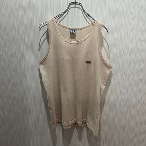 BG タンクトップ Mサイズ ベージュ ボディグローブ タンクトップ 古着 TOP ノースリーブ