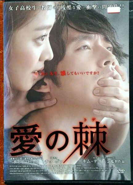 DVD 愛の棘 映画 韓国語 チャン・ヒョク チョ・ボア ラブサスペンス 韓流 女子高生 体育教師 危険な恋愛 レンタル落ち 中古