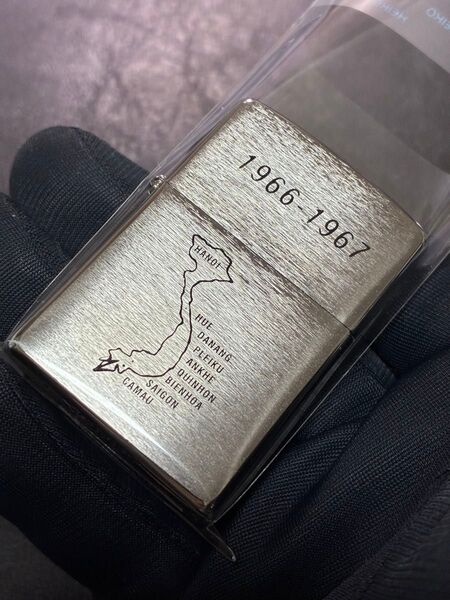 特価品 zippo ベトナム 1966-1967 前面加工 希少モデル 2017年製 シルバーインナー 2017年製
