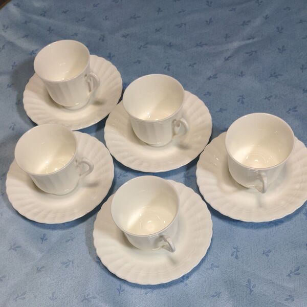 曽根磁器叟園製陶所 SONE china Noritake スタジオコレクション シリーズ カップ&ソーサー5客