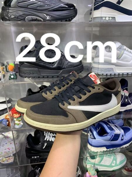 Travis Scott × Nike Air Jordan 1 Low OG SP-T "Black/Dark Mocha"