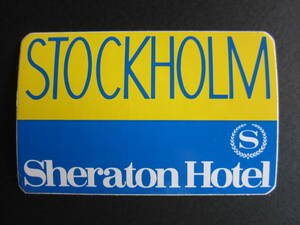  hotel label # sierra ton # Stockholm # Northern Europe # sticker 