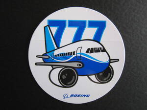 ボーイング■B777■BOEING■The Boeing Store■PUDGYステッカー（青文字）