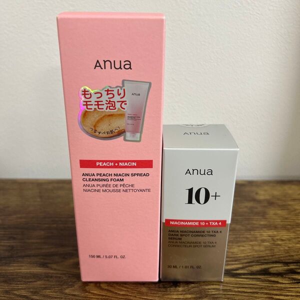【新品】アヌア 桃 クレンジングフォーム ナイアシンアミド美容液 30ml