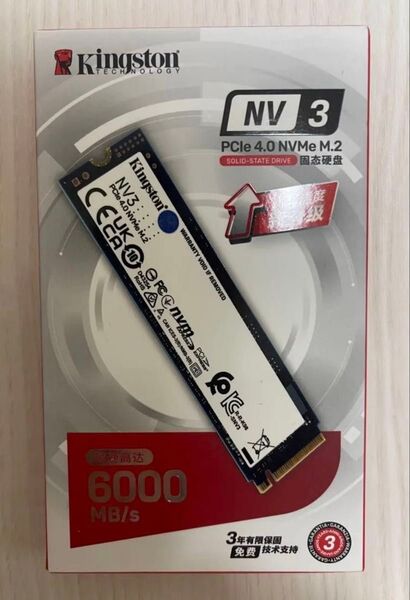 Kingston NV3 1TB SSD PCle 4.0 M.2 776#1E用