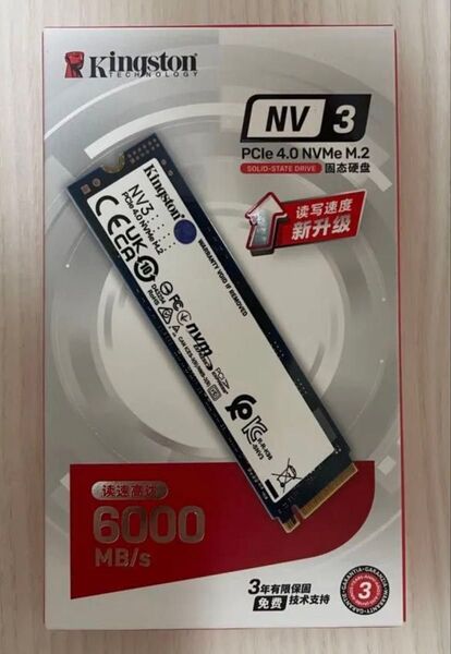 Kingston NV3 500G SSD PCle 4.0 M.2新品未使用