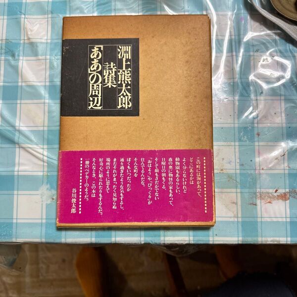 淵上熊太郎 詩集 谷川俊太郎のお弟子さん。ブックカバーはボロだが 中は備品 直筆サイン入り