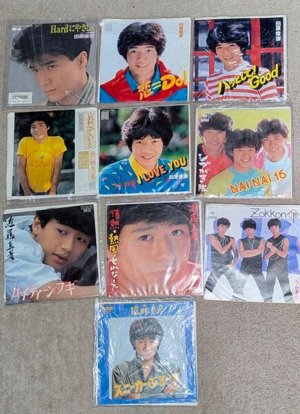 田原俊彦 近藤真彦 シブがき隊 EP盤10枚 中古レコード 昭和歌謡