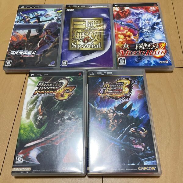 【PSP】 真・三國無双6 Special他アクション系5本セット