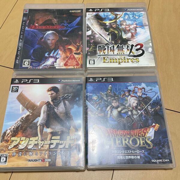 【PS3】 ドラゴンクエストヒーローズ 闇竜と世界樹の城他PS3ソフト4本セット
