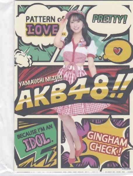 AKB48 山内瑞葵 ずっきー Kamin コラボ生写真6枚コンプセット L版 大丸東京 村山彩希卒業記念 衣装展 第6弾