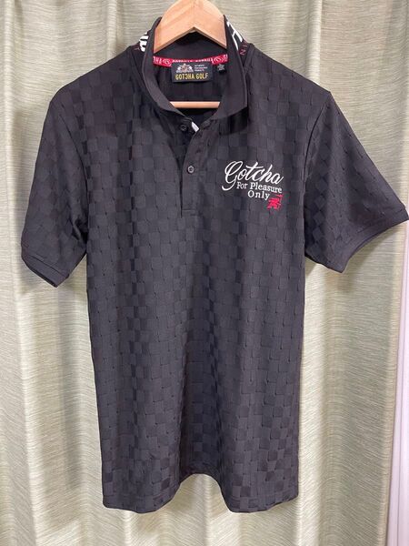 GOTCHA GOLF ガッチャ ゴルフ 半袖 ポロシャツ サイズ L ブラック 黒 半袖ポロシャツ 半袖 ポロシャツ 古着