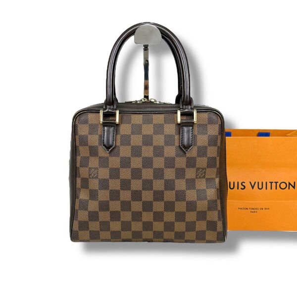 ルイヴィトン LOUIS VUITTON ブレラ トップハンドルバッグ ダミエレザー エベヌ ブラウン ハンドバッグ
