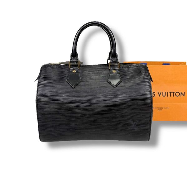 ルイヴィトン LOUIS VUITTON スピーディ25 エピレザー ブラック ノワール ハンドバッグ ミニボストンバッグ